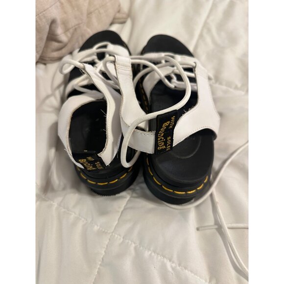 Dr. Martens Nartilla White Leather Gladiator Sandals Womens 10 Chunky platform - Picture 3 of 16